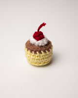 Crochet Pudding Keychain | Magnet