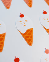Unamused Ice Cream Sticker