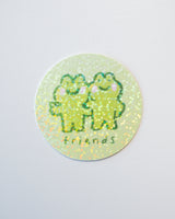 Froggy Friends Glitter Sticker