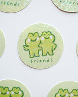 Froggy Friends Glitter Sticker